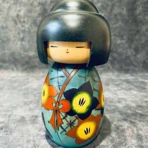 SOLD KOKESHI Wooden Doll Figure Artist Signed SOLD